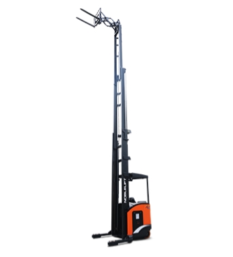 reach truck RT15DP RT15 20SP (1500/2000KG,lift height:10500mm)on Materials Handling Stand-on Scissor Reach Truck