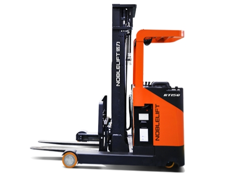 reach truck RT 15Q on Materials Handling forklift (load:1500kg, height reach: 5.5m,Sit-on Reach Truck)