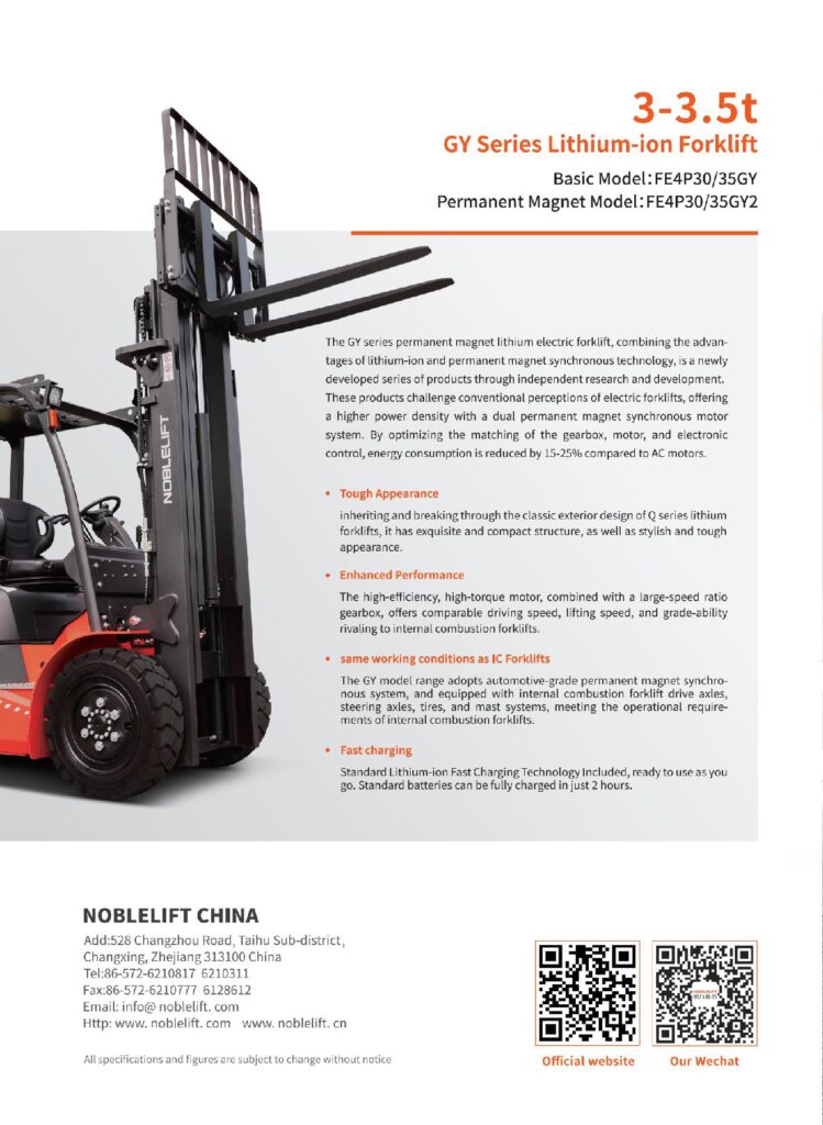 Forklifts-trucks.com|China trade price on Wholesale Materials Handling electric forlift FE4P 30-35GY GY2 buy in USA/UK/India/Australia importer manufacturer | forkLift Truck sale